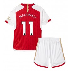 Arsenal Gabriel Martinelli #11 Hemmaställ Barn 2023-24 Korta ärmar (+ Korta byxor)